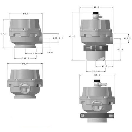 BLOW OFF RICIRCOLO INTERNO GARRETT GBV-50R - immagine 2