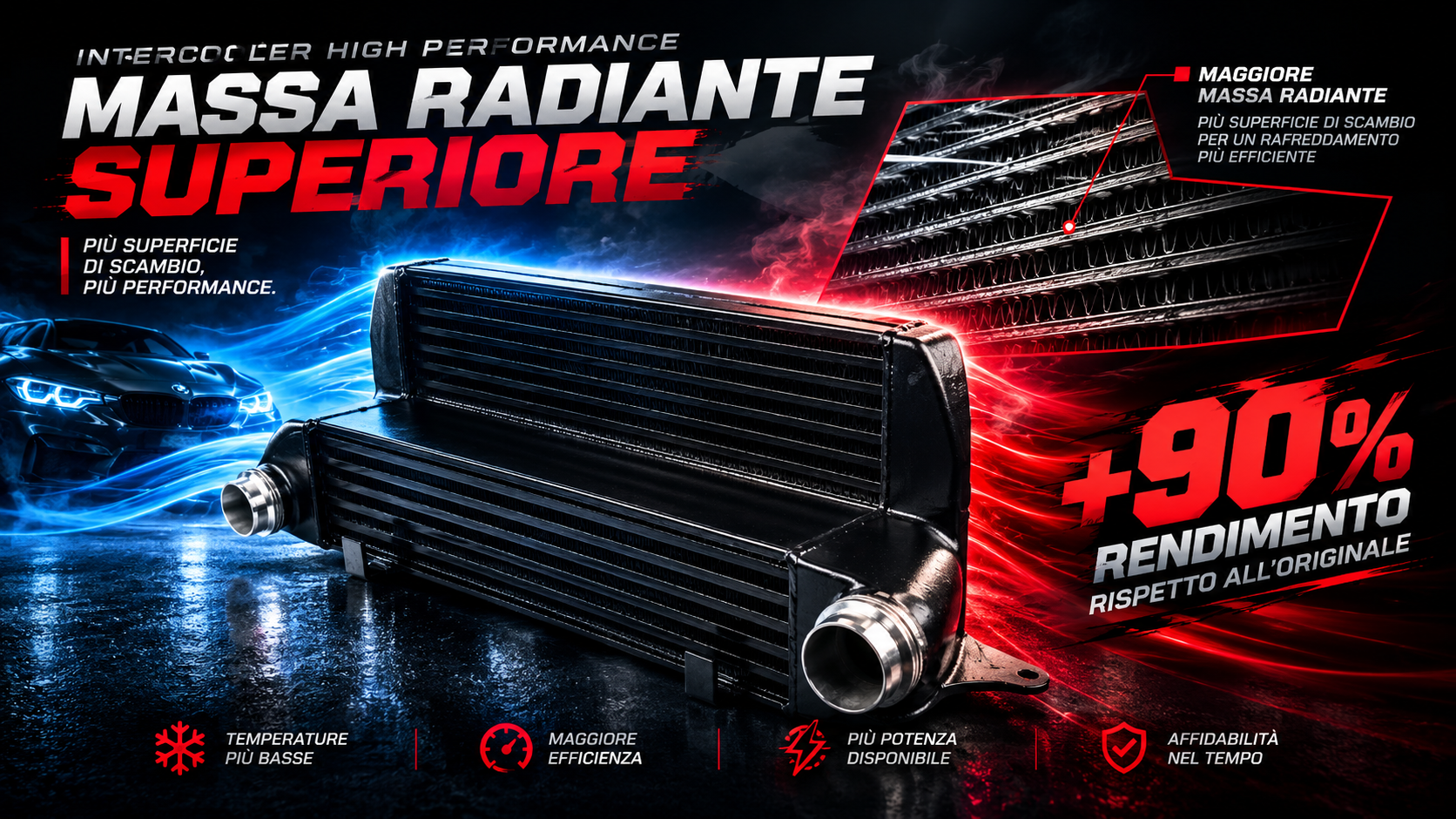 INTERCOOLER MAGGIORATO BMW 525D 530D 535D 635D E60 E64