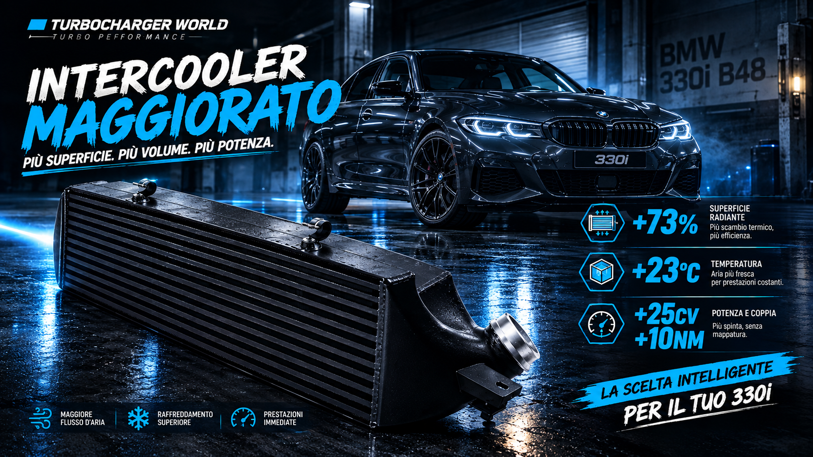INTERCOOLER MAGGIORATO BMW 320i 325i 328i 330i B48